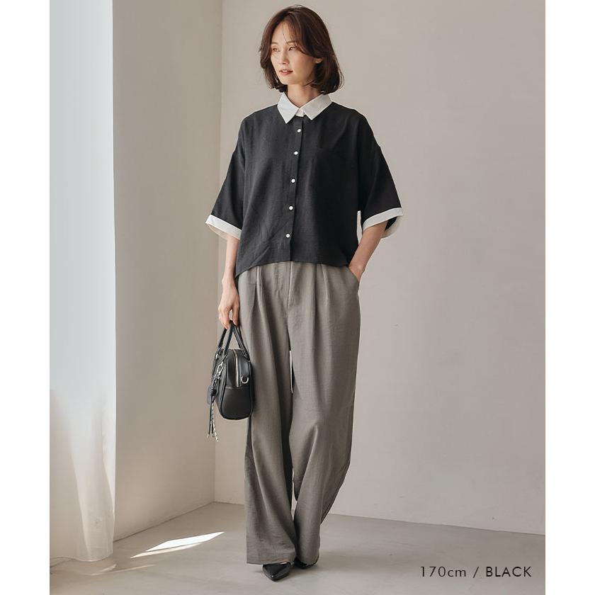 メンズライククレリックシャツ 春 夏 秋 ≪ゆうメール便配送10・代引
