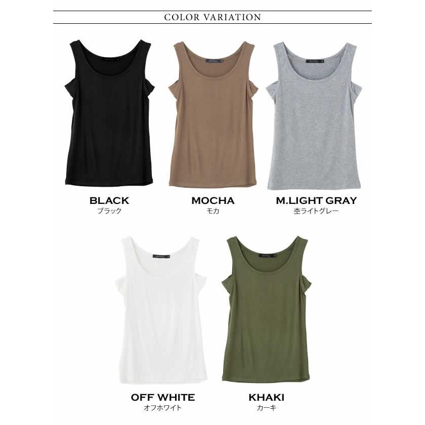 aquagarage 汗ジミ防止タンクトップ 脇汗パッド付き 無地