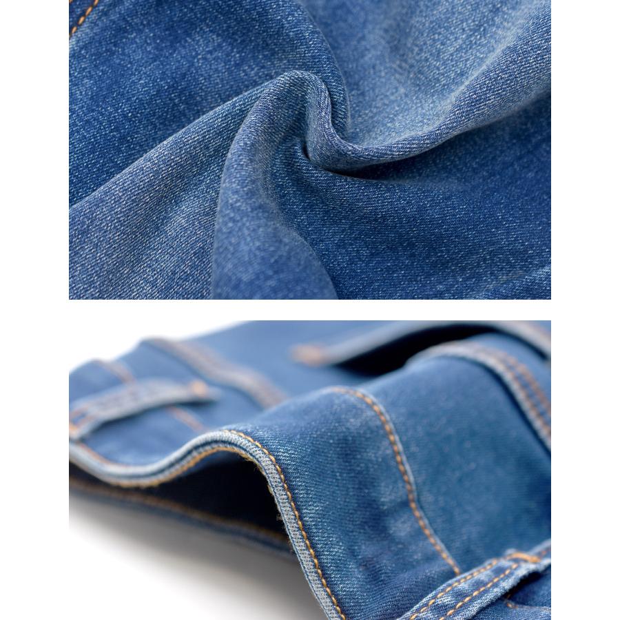 ストレッチスキニーデニム レディース S M L 秋 冬 裏フリース  ≪ゆうメール便配送30・代引不可≫ | aquagarage | 07