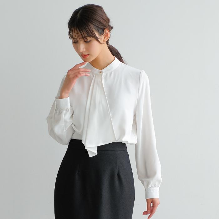 新品未使用　アンタイトル　トップス ブラウス　ホワイト Mサイズ aquagarage シャツ ブラウス スカーフタイ トップス レディース