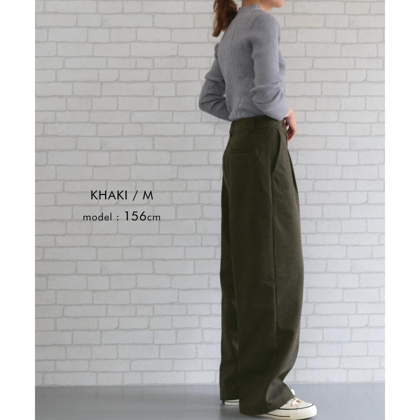 専用です。AP STUDIO フランネルタックパンツ36 新品 aquagarage（アクアガレージ） フランネルタックパンツ レディース 秋