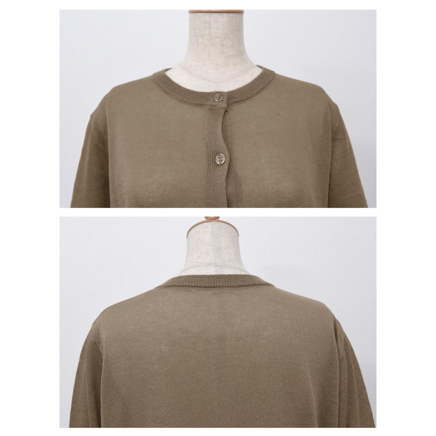 aquagarage シアーカーディガン 春 夏 秋 長袖 サマーニット