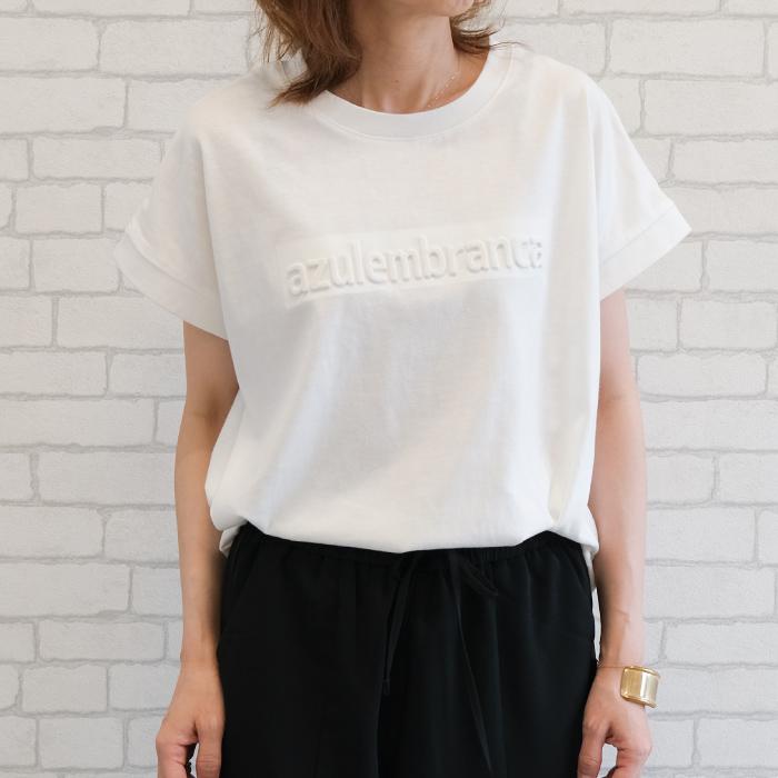 エンボスロゴTシャツ レディース 春 夏 M≪ゆうメール便配送10・代引不可≫｜rumsee｜06