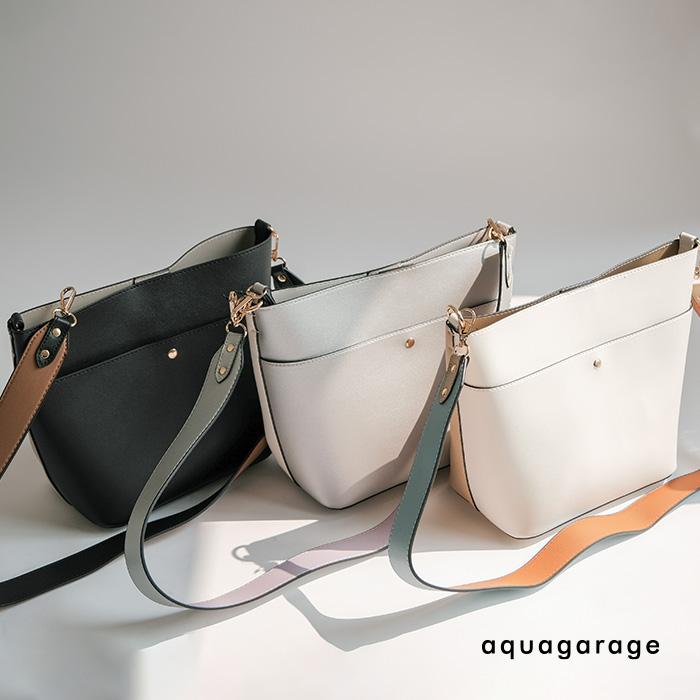 aquagarage（アクアガレージ） バイカラー2wayショルダーバッグ 