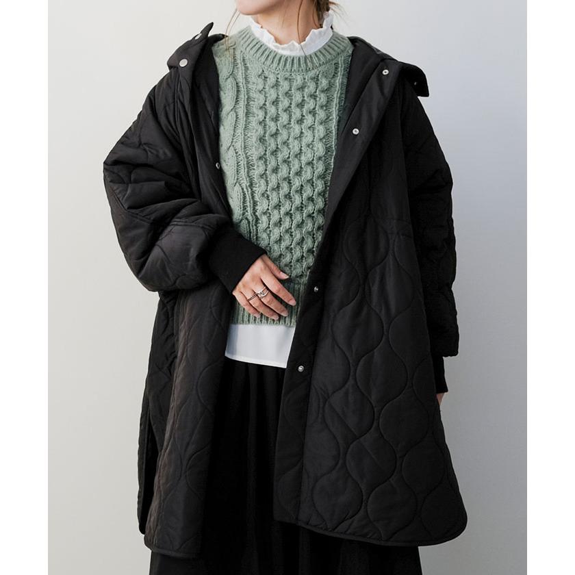 aquagarage（アクアガレージ） ウエストドロストキルティングコート 秋