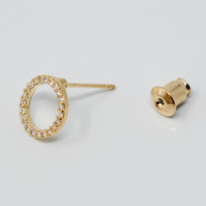 さ*あ様 ete/サークル ビジュー ピアス/イエローゴールド YG/SV925 ete｜ビジュー サークル ピアス | Rakuten Fashion(楽天