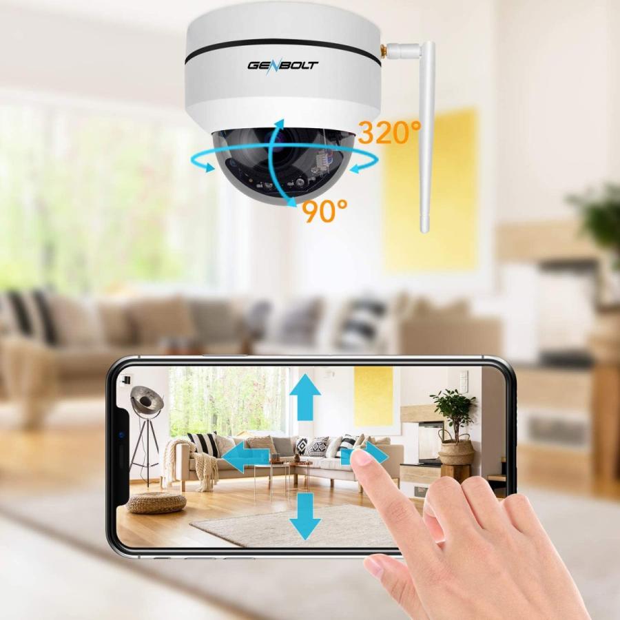 自動追尾】2.5K 防犯カメラ ワイヤレス 屋外 監視カメラ Wi-Fi 自動追尾】2.5K 防犯カメラ ワイヤレス 屋外 監視カメラ Wi-Fi
