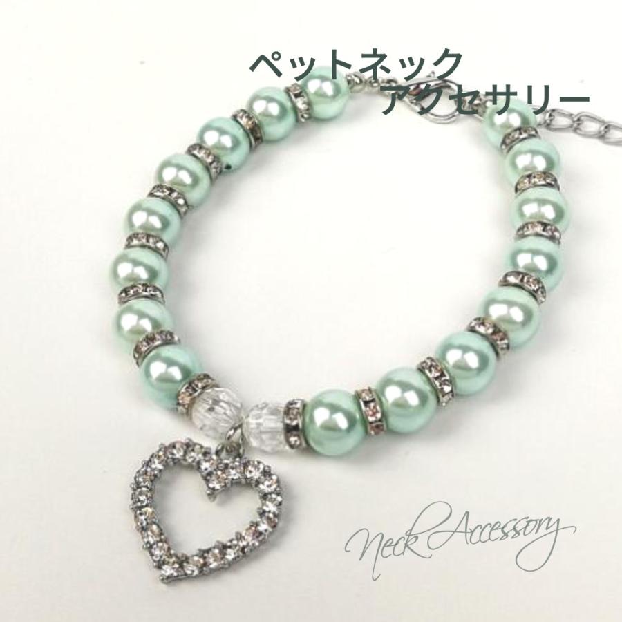 ハートアクセサリー 小型犬 猫 首輪 ペットチョーカー ネックリング 犬