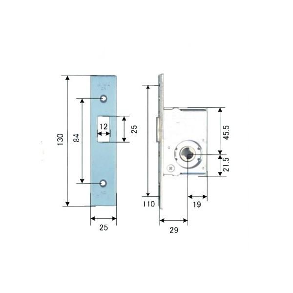 MIWA　DN.CS　錠ケースのみ　BS29mm　【在庫品】 | 