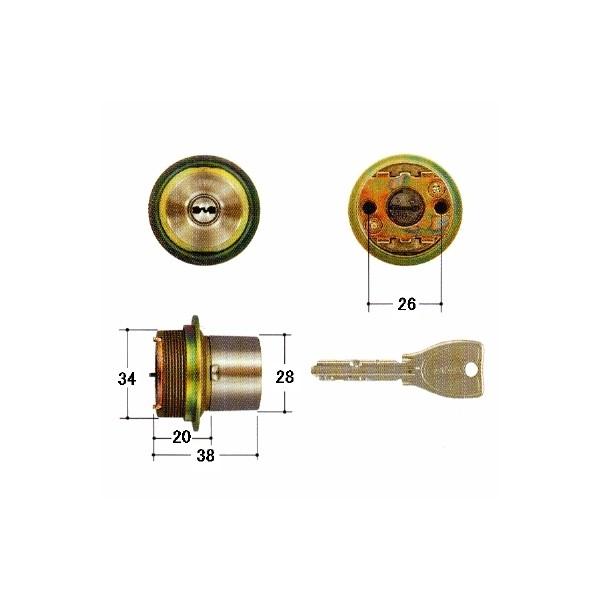 美和ロック MIWA PR TE0.CY ST (キー３本付) MCY-243 シルバー色 (返品・交換不可) 【在庫品】 | 