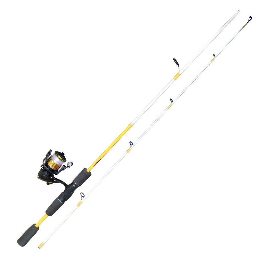 4円 残りわずか ルナヒサノ ルアーロッドセット 初心者 入門セット ロッドリールセット 6フィート ルアー付 糸付 ブラックバス 堤防釣り
