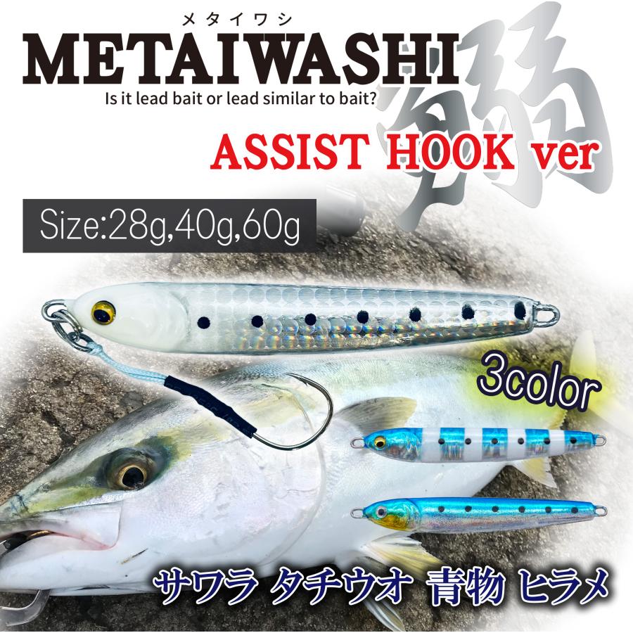 ルナヒサノ ジグ メタイワシ アシストフックver 28g/40g/60g 全3色