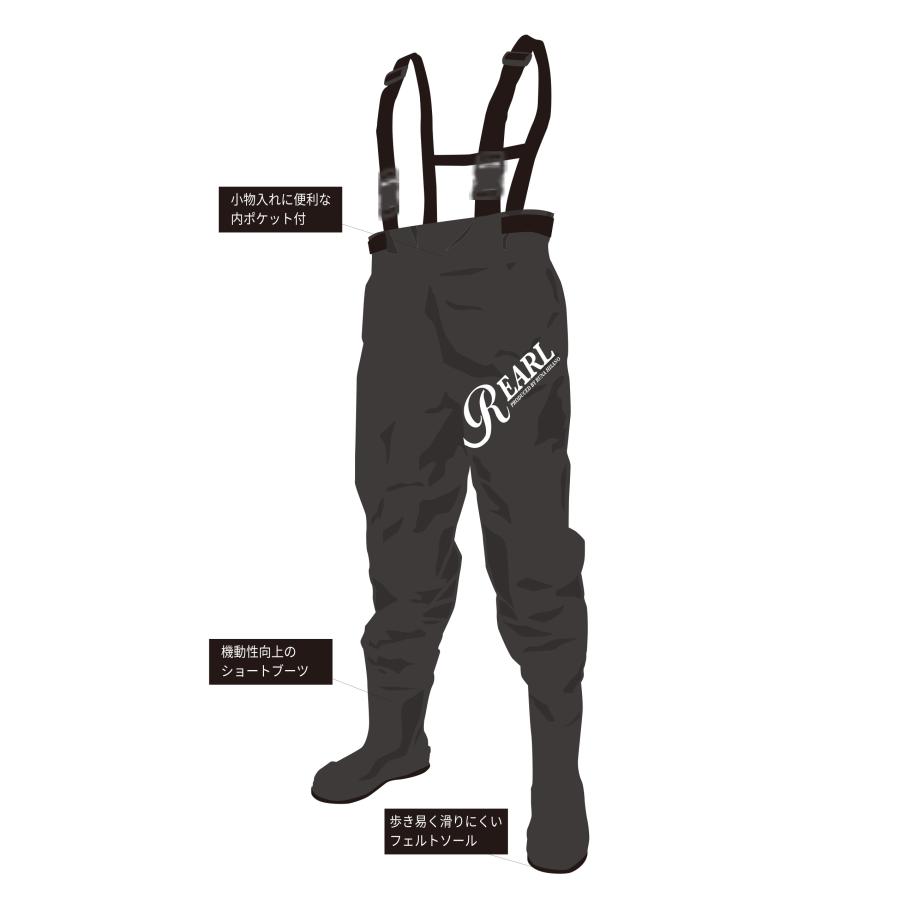 期間限定特別価格 ルナヒサノ 防水 ウェーダー ブラック 胴長 魚釣り