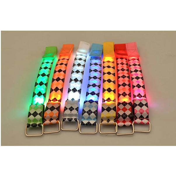 【両手用2本組】LED アームバンド アーガイル柄 ランニング ライト 夜間 ウォーキング ジョギング ナイトラン 安全グッズ 反射 バンド スポーツライト おしゃれ |  | 10