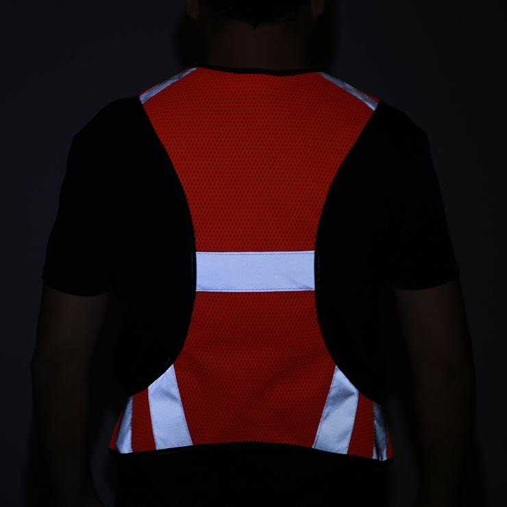 ナイトランニング ベスト メッシュデザイン メンズ レディース 反射 夜間 作業服 作業着 ジョギング スポーツ 安全ベスト 自転車 リフレクター ブルベ |  | 06