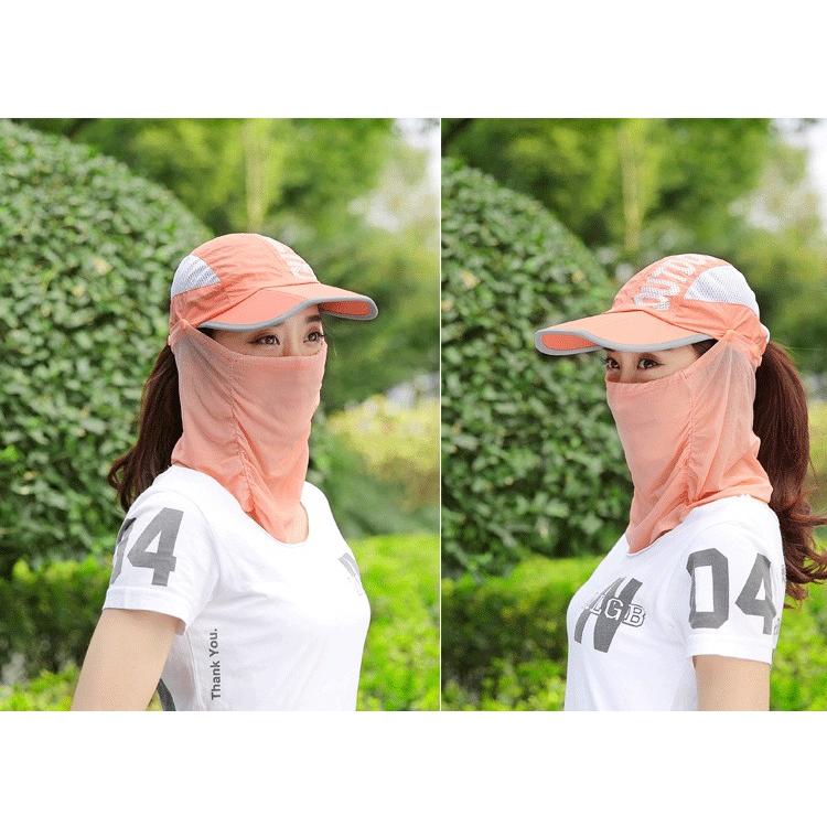 ランニングキャップ フェイスカバー フェイスガード付き　ジョギング 帽子　アウトドア　メッシュ　日よけ　レディース キャップ　スポーツ |  | 13