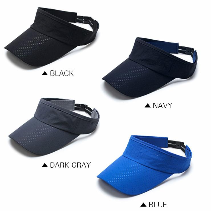 防水アイテム スポーツバイザー ランニング キャップ 日よけ