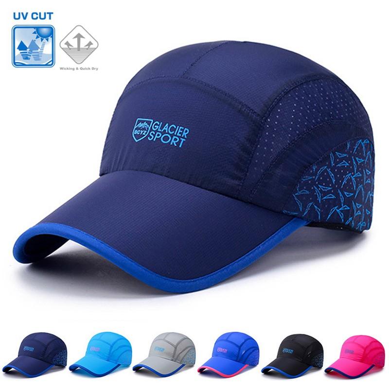 送料無料　フロントカラーライン ランニング　レインキャップ　メッシュ　日よけ　帽子　速乾　通気性 メンズ　レディース　軽量 | 