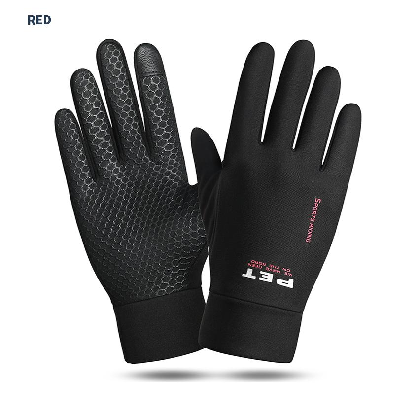 PET　スマホ タッチパネル対応　裏起毛　滑り止めゴム　ランニング　スポーツ　アウトドア　グローブ　速乾  メンズ　　軽量　手袋 |  | 09