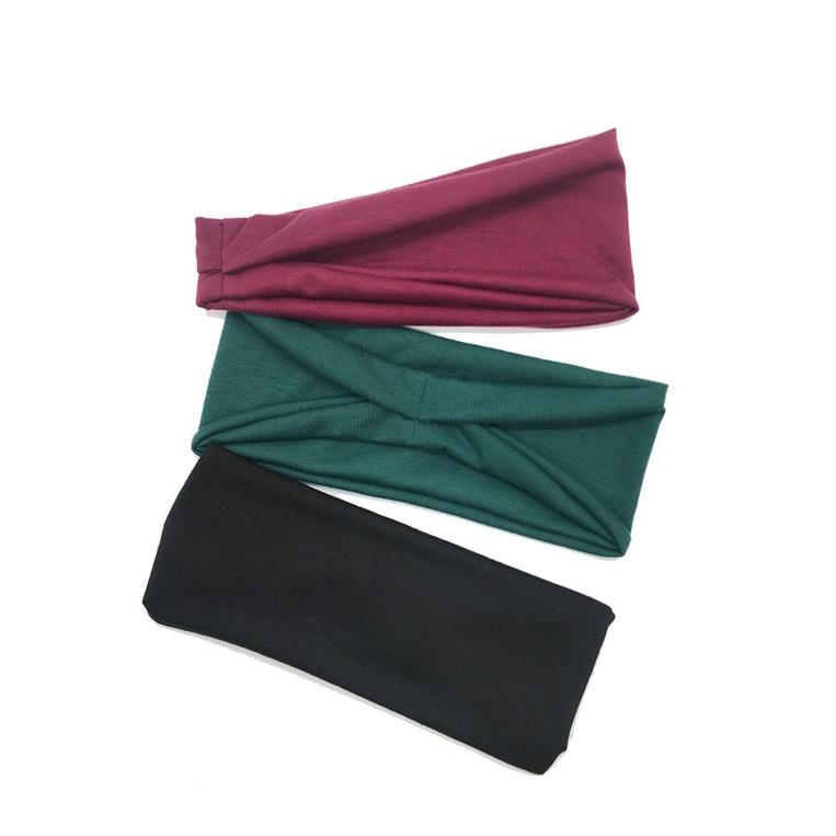 コットン　ヘアバンド  3点セット　スポーツ 汗 止め ヘッド バンド ヘアアクセサリー　ランニング　ヘアゴム　髪留め　全20カラー |  | 18