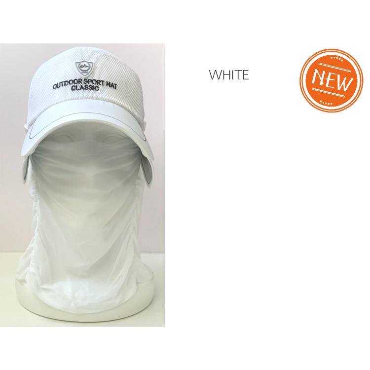 スポーツキャップ　UVカット　サンガード付き　フェイスカバー フェイスガード　釣り　ゴルフ　メッシュ　深め　帽子　速乾　通気性 メンズ　レディース |  | 02