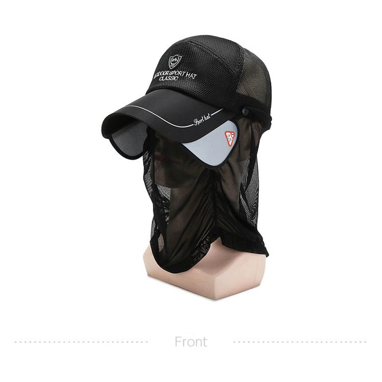 スポーツキャップ　UVカット　サンガード付き　フェイスカバー フェイスガード　釣り　ゴルフ　メッシュ　深め　帽子　速乾　通気性 メンズ　レディース |  | 07