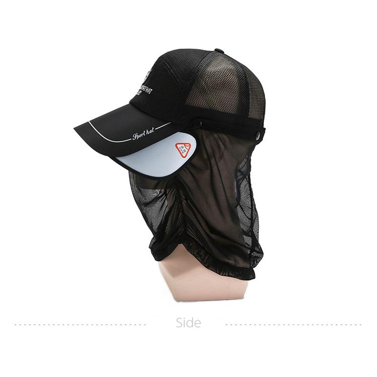 スポーツキャップ　UVカット　サンガード付き　フェイスカバー フェイスガード　釣り　ゴルフ　メッシュ　深め　帽子　速乾　通気性 メンズ　レディース |  | 09