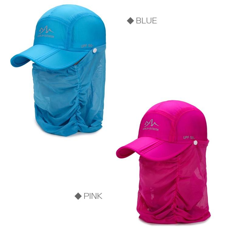 アウトレット品　 ネックカバー付き　フェイスガード　スポーツ　アウトドア　日よけ ランニングキャップ　帽子　速乾　通気性 メンズ　レディース |  | 10