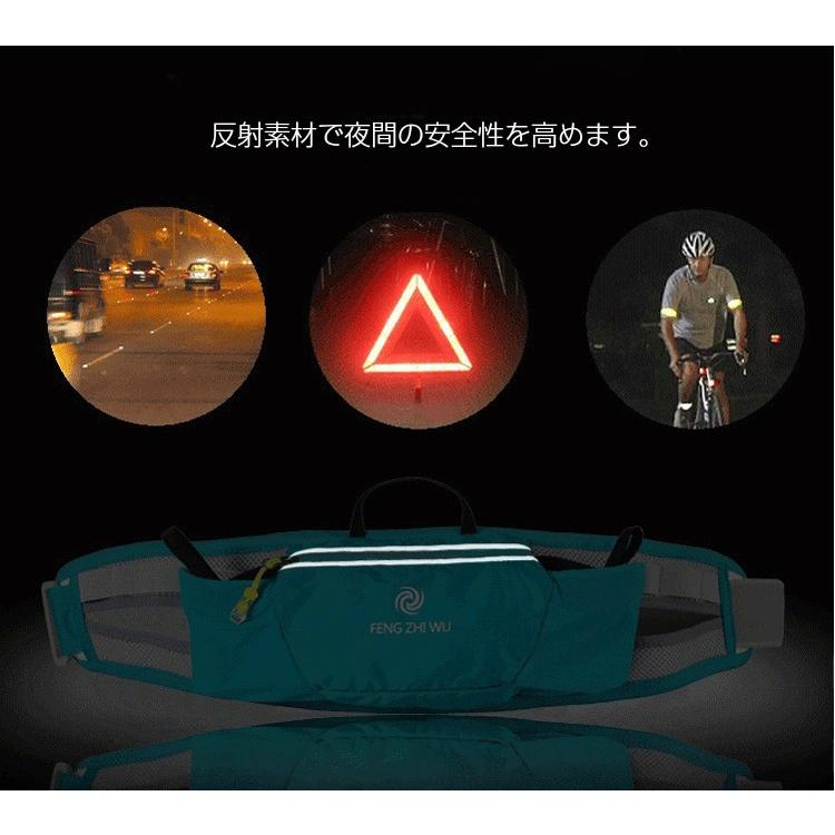 ウエストベルト ランニング マラソン　給水ボトルポケット付き　スマートフォン　ウエストバック　揺れにくい　ボトルポーチ ランニングポーチ　ウエストポーチ |  | 06