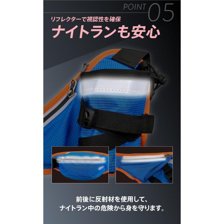 2023年モデル 元マラソンランナー中本健太郎さん愛用　PITAT PRO ランニングポーチ  揺れない 耐熱シート  保温　給水ポケット ウエストバック ジョギング 　ボ｜runcom｜09