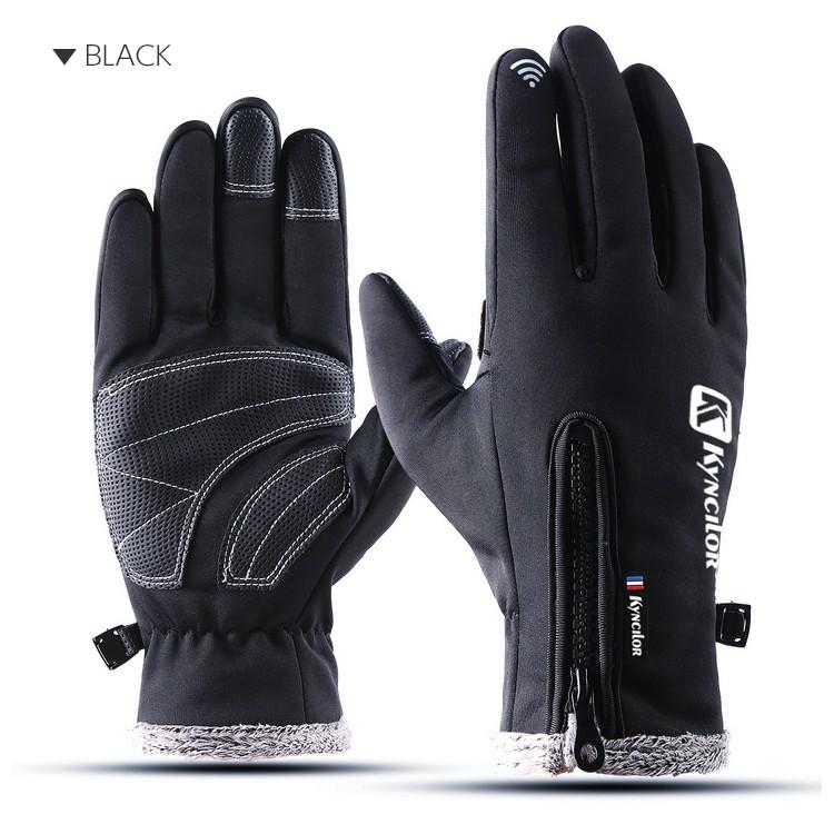 Kynccilor　ZIP付き　スマホ タッチパネル対応　撥水加工　スポーツ　アウトドア　グローブ　速乾  メンズ　レディース　軽量　手袋 |  | 13