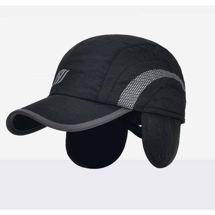 ランニングキャップ　フロントマーク　イヤーマフ 防寒　キャップ深め　耳あて付き　帽子　アウトドア 登山 釣り  スポーツ ウオーキング |  | 11