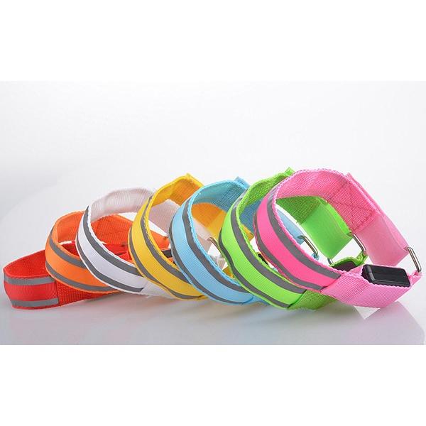 10本セット　LED　2ライン反射材 アームバンド　夜間　ランニング　リストバンド　ウォーキング |  | 01