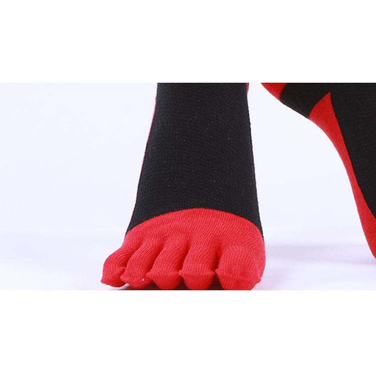 【まとめ買い価格】 a20-32 ランニングソックス　5本指ソックス　5足セット　通気性　ランニングウェア　メッシュ　靴ズレ予防　靴下　スポーツウェア メンズ　 |  | 06