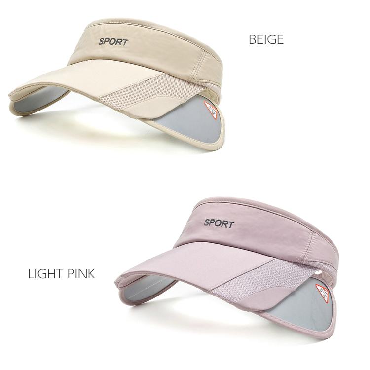 アウトレット品　2WAY サンガード付き　センターロゴ　サンバイザー　スポーツキャップ　メッシュ　日よけ　アウトドア　メッシュ ランニングキャップ　帽子 |  | 16