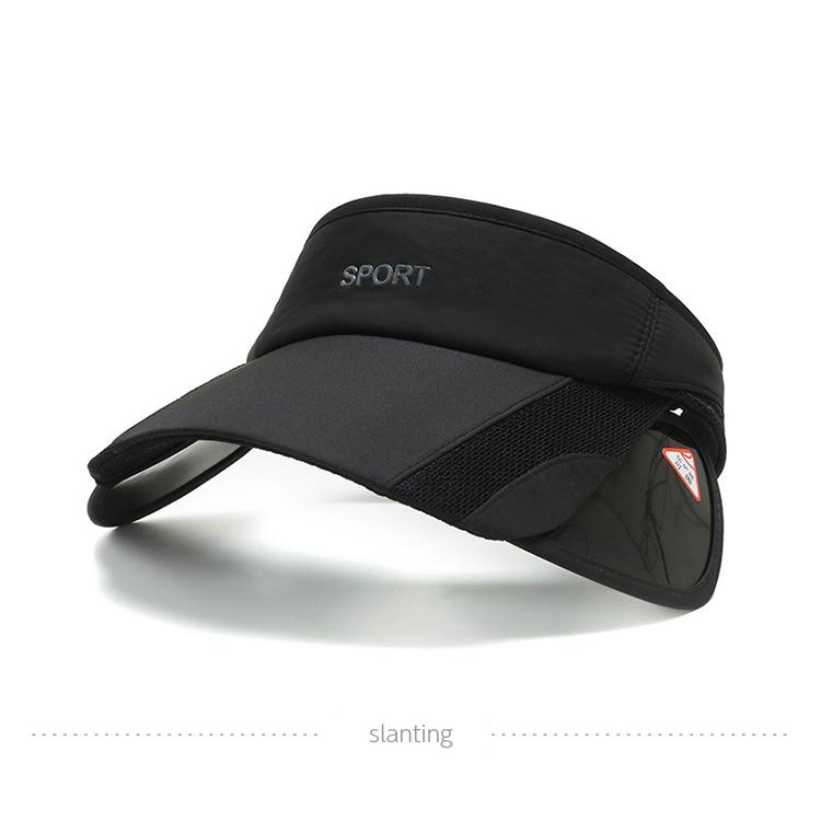 アウトレット品　2WAY サンガード付き　センターロゴ　サンバイザー　スポーツキャップ　メッシュ　日よけ　アウトドア　メッシュ ランニングキャップ　帽子 |  | 07