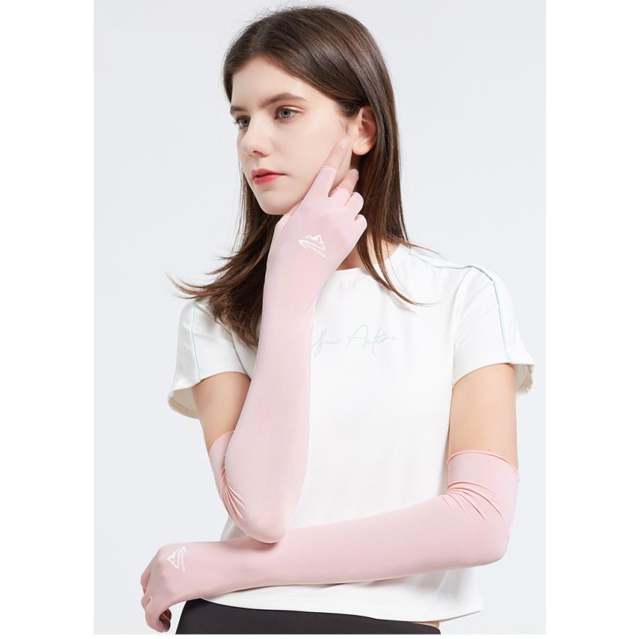 アームカバー uv 冷感　ひんやり　両腕2枚組　ランニング　接触冷感　紫外線　日焼け対策　スポーツ　ドライブ 　レディース |  | 13