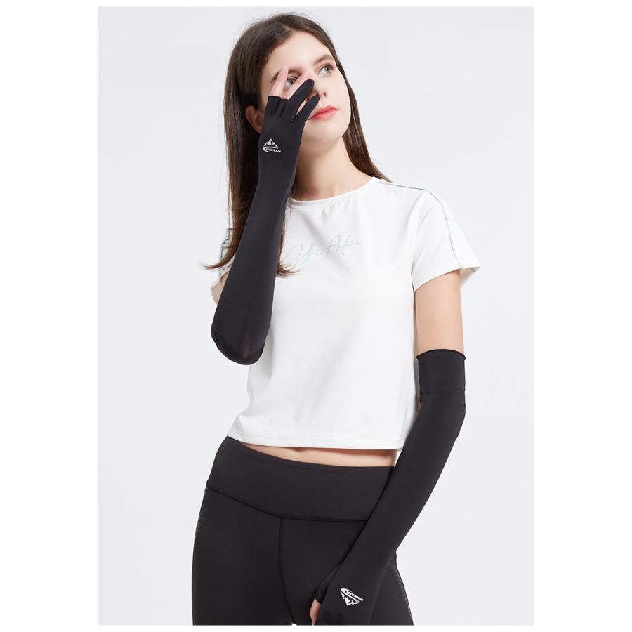 アームカバー uv 冷感　ひんやり　両腕2枚組　ランニング　接触冷感　紫外線　日焼け対策　スポーツ　ドライブ 　レディース |  | 14