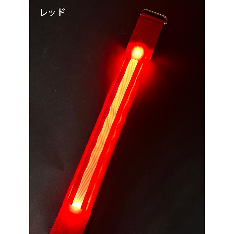 【2本セット】ランニングライト 点滅 充電式 LED 2ライン反射材 アームバンド 夜間 ランニング ウォーキング  マラソン　　陸上 |  | 13