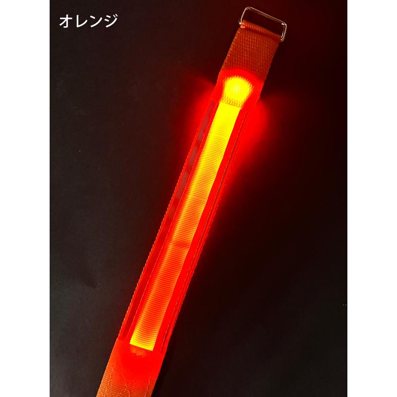 【2本セット】ランニングライト 点滅 充電式 LED 2ライン反射材 アームバンド 夜間 ランニング ウォーキング  マラソン　　陸上 |  | 14