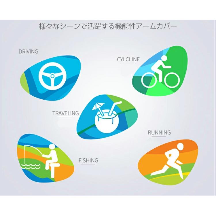 ランニング ひんやり アームカバー  UPF50 夏　手袋　ジョギング 紫外線対策　UVカット　日焼け防止　防風　保温　レディース　メンズ　スポーツ　ドライブ |  | 04