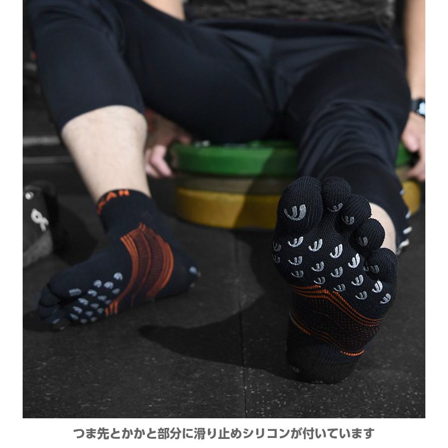 【3足セット】 ランニングソックス　5本指ソックス　衝撃吸収　通気性　ランニングウェア　メッシュ　靴ズレ予防　靴下　スポーツウェア メンズ　レディース |  | 15