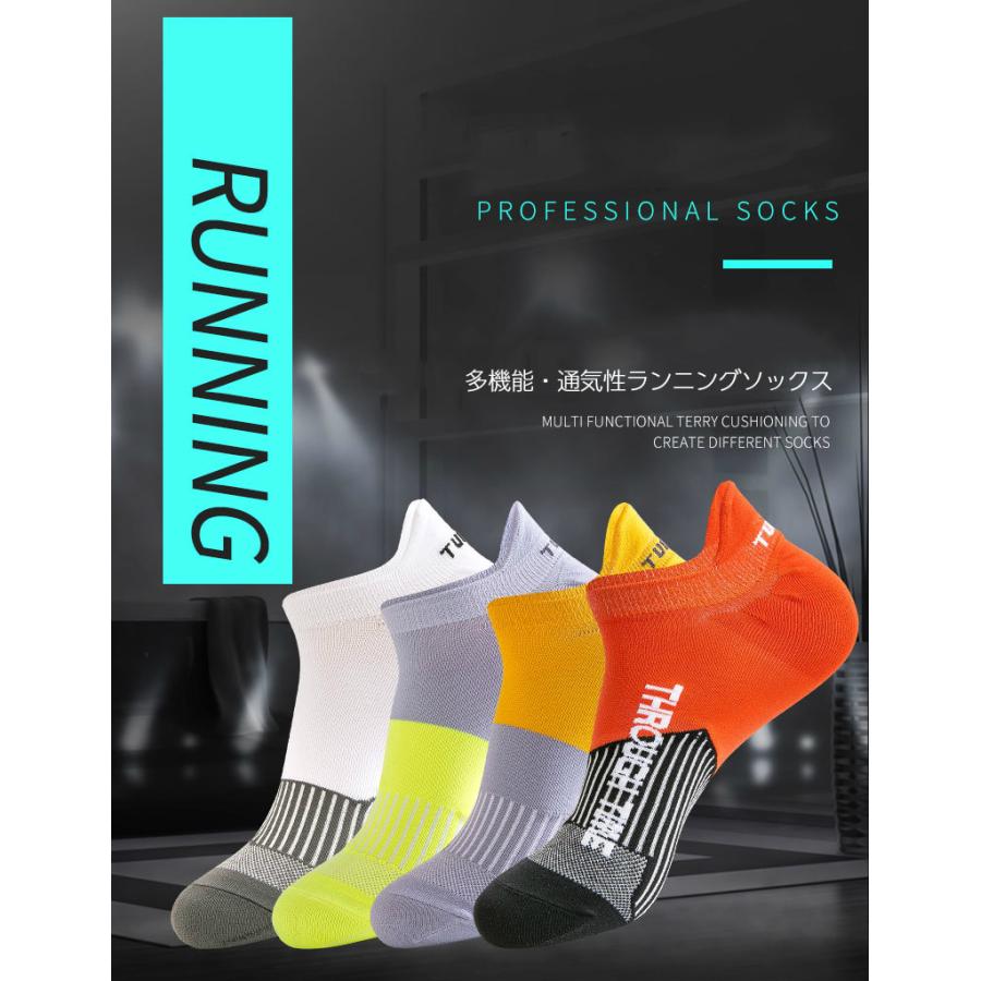 【3足セット】 ランニングソックス　夏用　通気性　ランニングウェア　メッシュ　靴ズレ予防　靴下　スポーツウェア メンズ　レディース |  | 05