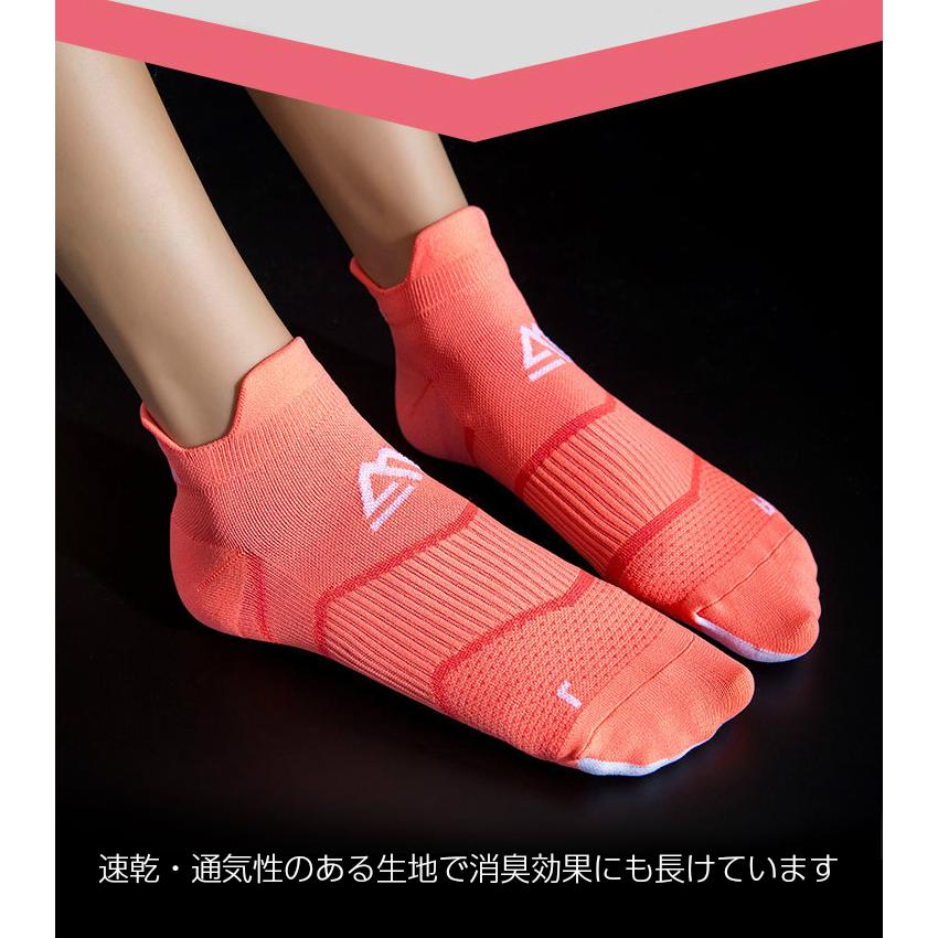 【3足セット】 ランニングソックス　速乾　通気性　ランニングウェア　メッシュ　靴ズレ予防　靴下　スポーツウェア メンズ　レディース |  | 06