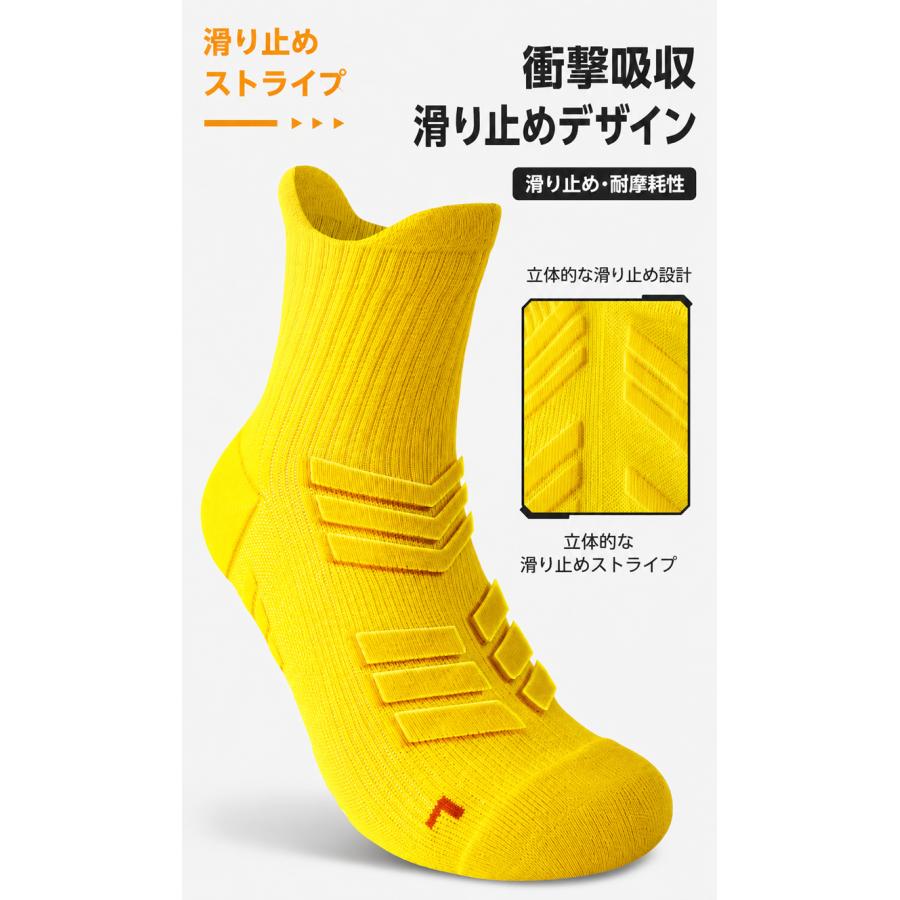 【3足セット】ランニングソックス メンズ スポーツソックス ミドル丈 衝撃吸収 クッション 通気性 メッシュ 靴下 靴ずれ対策 スポーツ ランニング ジョギング ト |  | 06