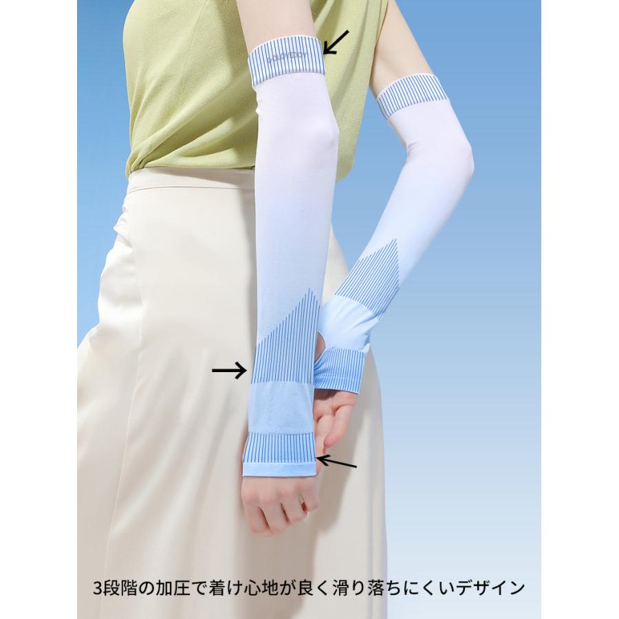 アウトレット品　ランニング　スポーツ　アウトドア　アームカバー uv 冷感　ひんやり　両腕用　接触冷感　紫外線　日焼け対策　スポーツ　ドライブ 　レディー |  | 06