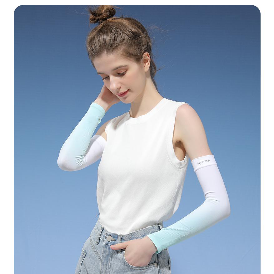アウトレット品　ランニング　スポーツ　アウトドア　アームカバー uv 冷感　ひんやり　両腕用　接触冷感　紫外線　日焼け対策　スポーツ　ドライブ 　レディー |  | 09