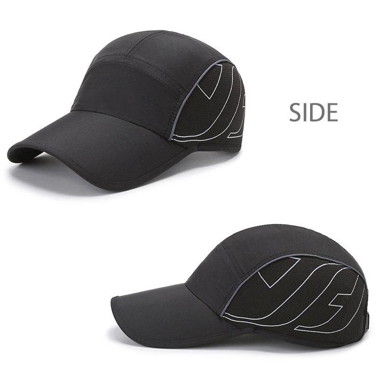 ランニングキャップ シンプルロゴ 飛ばない  UVカット サイドメッシュ ジョギング 日よけ帽子　速乾　通気性 メンズ　レディース　軽量 |  | 05