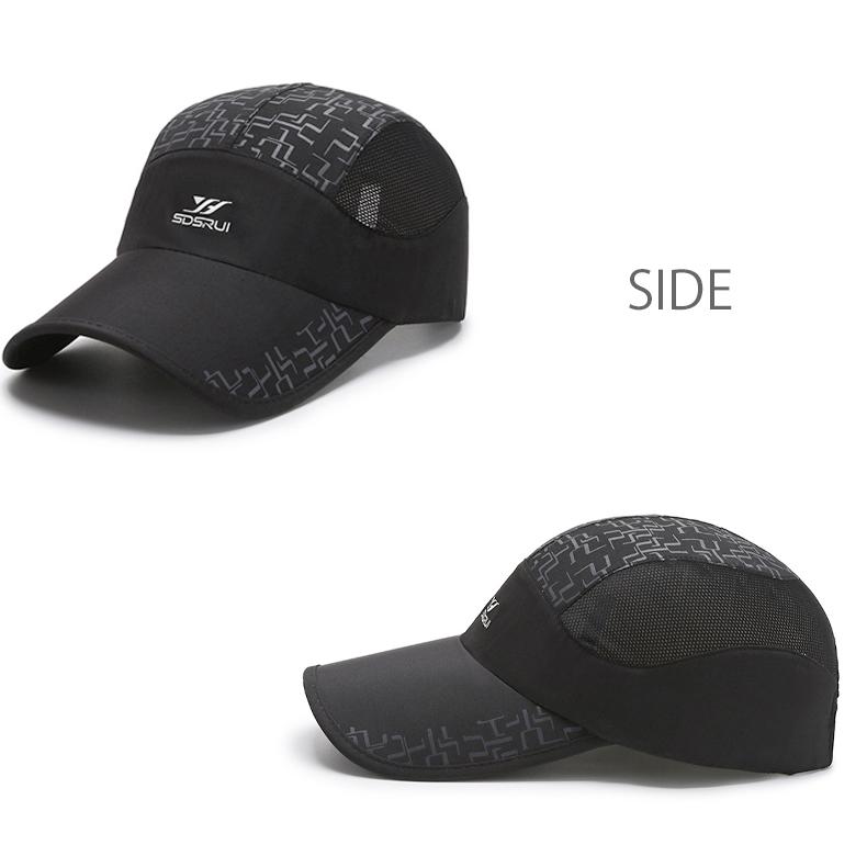 ランニングキャップ 深め 反射ロゴ 飛ばない  UVカット 撥水加工 サイドメッシュ ジョギング 日よけ帽子　速乾　通気性 メンズ　レディース　軽量 |  | 05