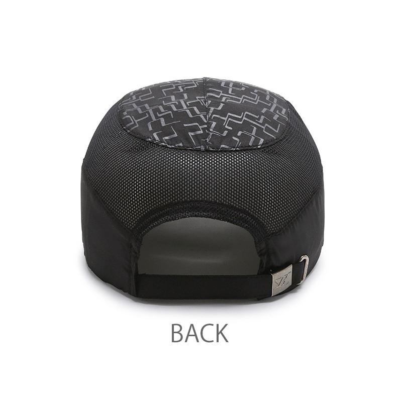 ランニングキャップ 深め 反射ロゴ 飛ばない  UVカット 撥水加工 サイドメッシュ ジョギング 日よけ帽子　速乾　通気性 メンズ　レディース　軽量 |  | 06